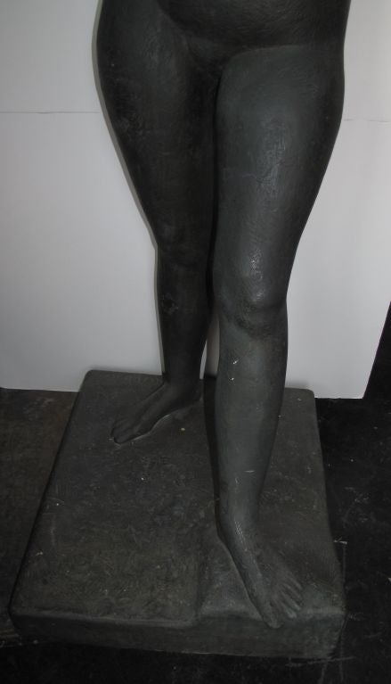 20th Century Walter Arnold Lifesize Nude Bronze Sculpture For Sale