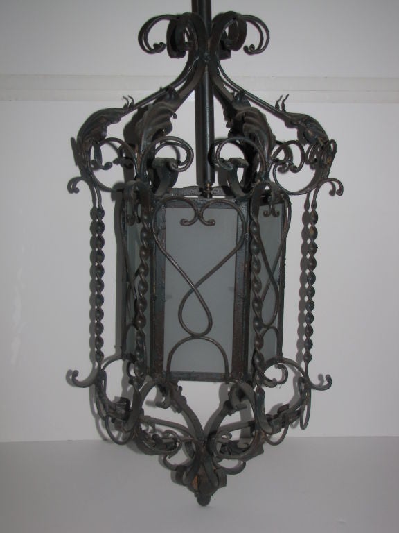 Hexagonal Iron Lantern