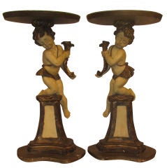 Pair Of Putti Side Tables