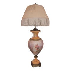 Antique Sevres Porcelain 
Bronze Mounted Table Lamp - REDUCED