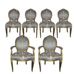 Set of Six Giltwood Dining Chairs