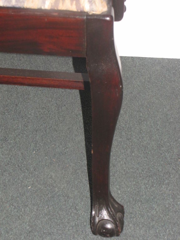 Set Of Ten 19th c. Chippendale Mahogany Dining Chairs In Good Condition In Miami, FL