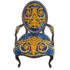 Versace Upholstered Arm Chair