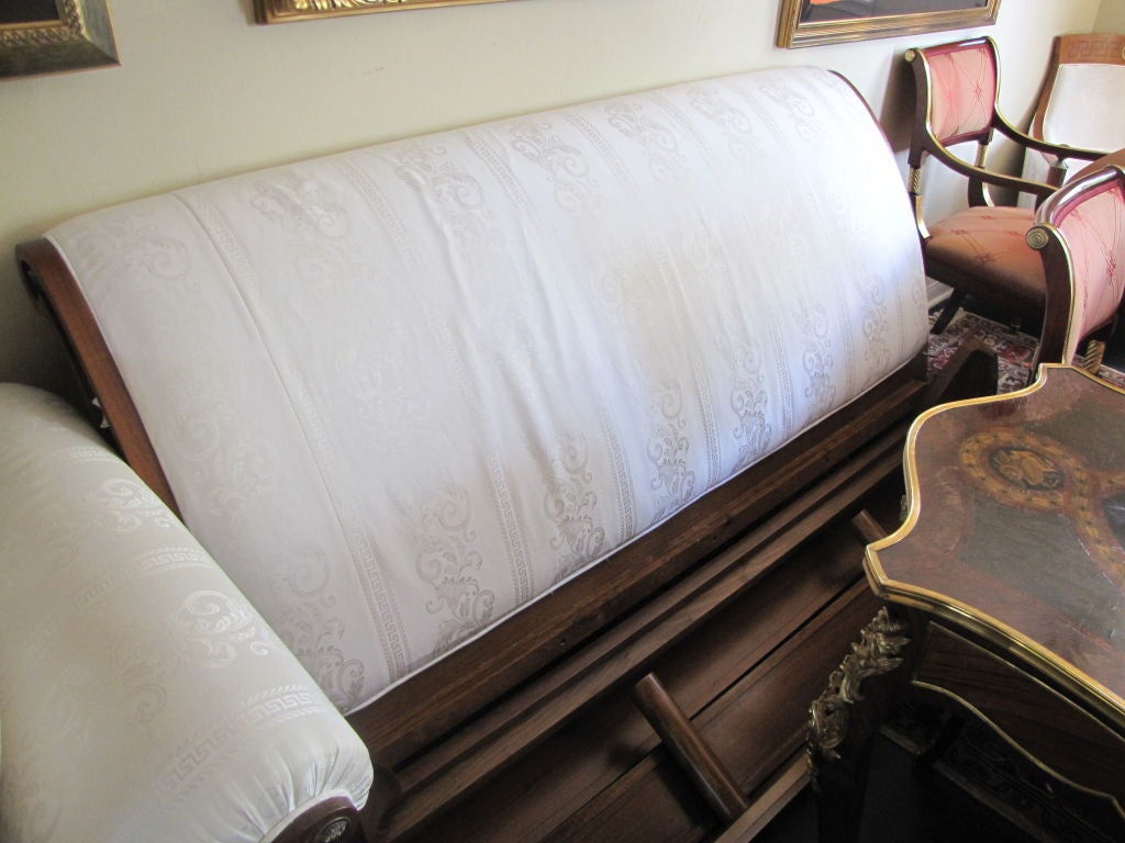 Versace bed with Versace upholstered head board , a foot board , and side rails