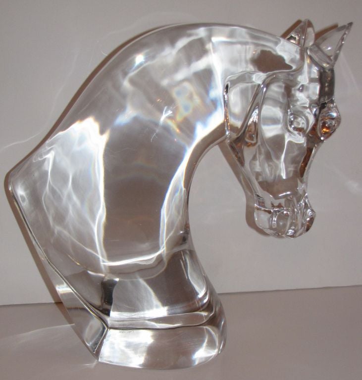waterford crystal horse head
