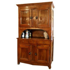 French Walnut Buffet à Deux Corps