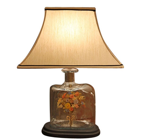Murano Glass Pharmay Jar Converted into Lamp