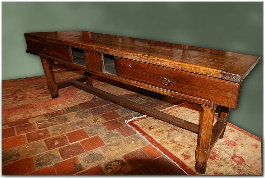 Italian Walnut Console