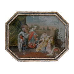 18th C. French Polychrome Scene Of Bible
