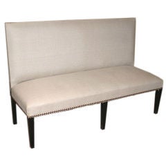 French Upholstered Napoleon III Banquette