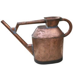 Late 19th Century French Copper Watering Can