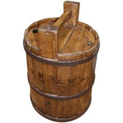 French Wooden Container for Beer