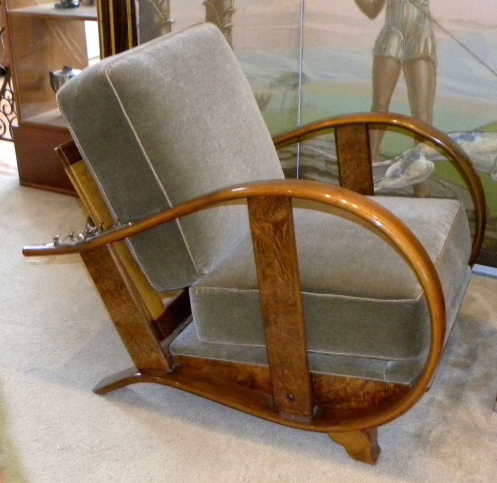 Wood Czech Bentwood Art Deco Chairs