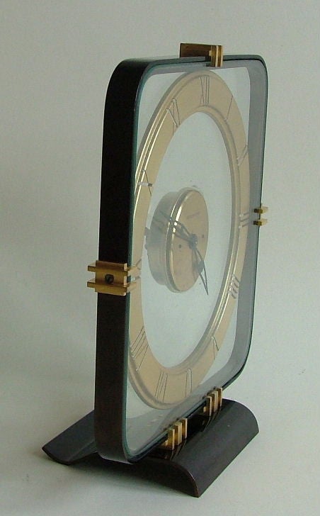 French Art Deco Machine Age Jaeger-LeCoultre Clock