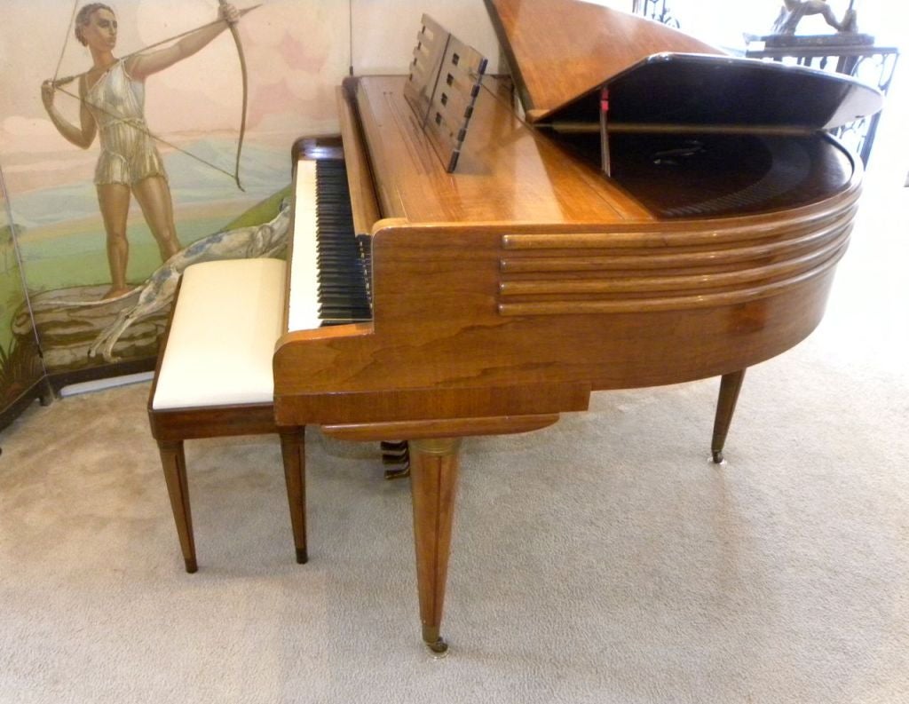 wurlitzer butterfly baby grand piano