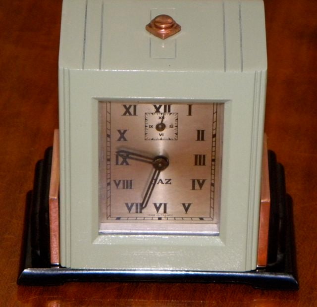 Art Deco French Alarm Clock by JAZ 1
