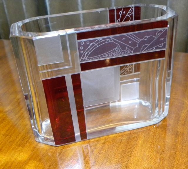 Fine Czech Bohemian Art Deco Glass
