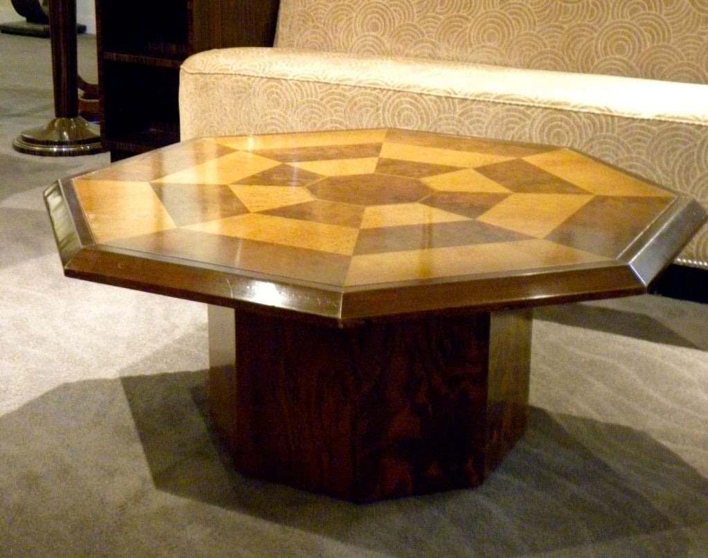 octagonal coffee tables wood