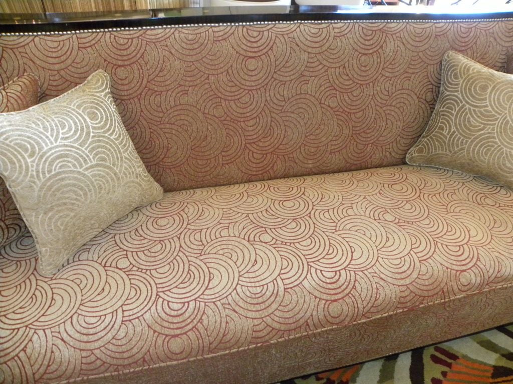Fabric Art Deco Cozy-Corner or Daybed Sofa
