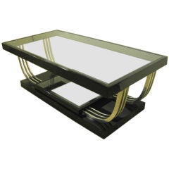 AN ART DECO STYLE COFFEE TABLE, POSSIBLY AMERICAN, CIRCA 1945.