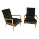 Pair of T.H. Robsjohn Gibbings Wing Arm Lounge Chairs