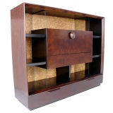 Large Scale Bookcase by Gilbert Rohde with Exotic Paldao Wood