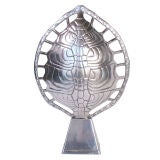 Sculptural Aluminum Tortoise Shell Lamp by Arthur Court
