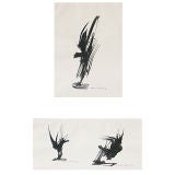 Theodore Roszak - Original Abstract Ink Drawings - circa 1950's