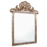 Elegant Mirror with Silver and Gold Gilt Finish by LaBarge