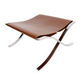 Barcelona Stool designed by Mies van der Rohe - Used Leather