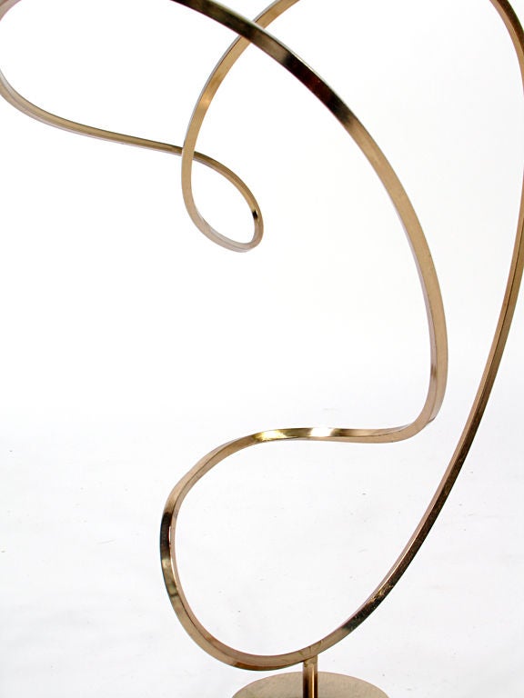 Late 20th Century Modernist Brass Sculpture by Harold Kerr