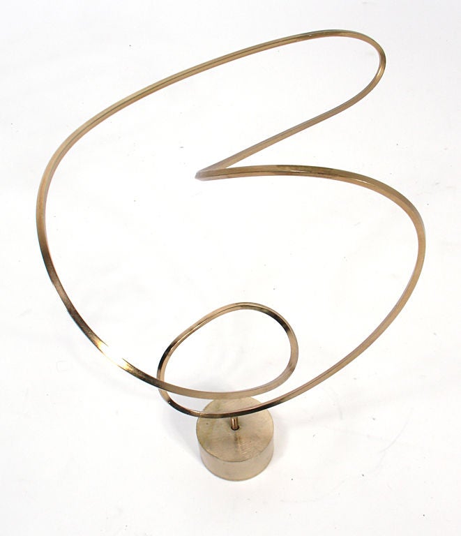 Modernist Brass Sculpture by Harold Kerr 3