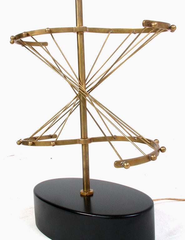 Brass Large Scale Sculptural Lamp by Heifetz circa 1950's For Sale