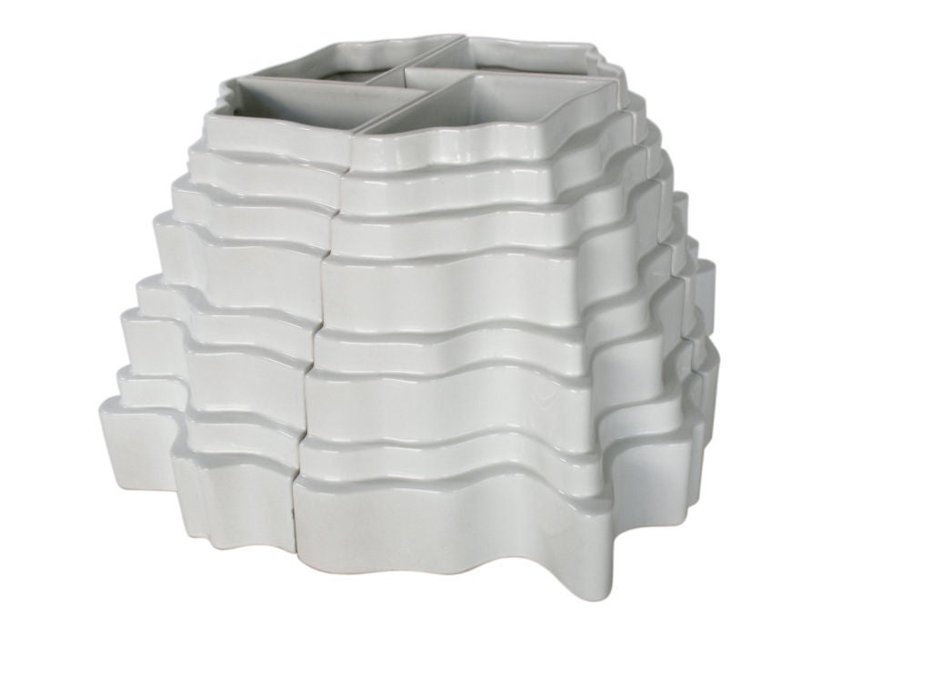 Sculptural Collina Vase designed by Sergio Asti
