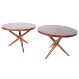 Pair of Sculptural Tripod Tables by T.H. Robsjohn Gibbings