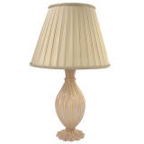 Elegant Gold Murano Glass Lamp circa 1950
s