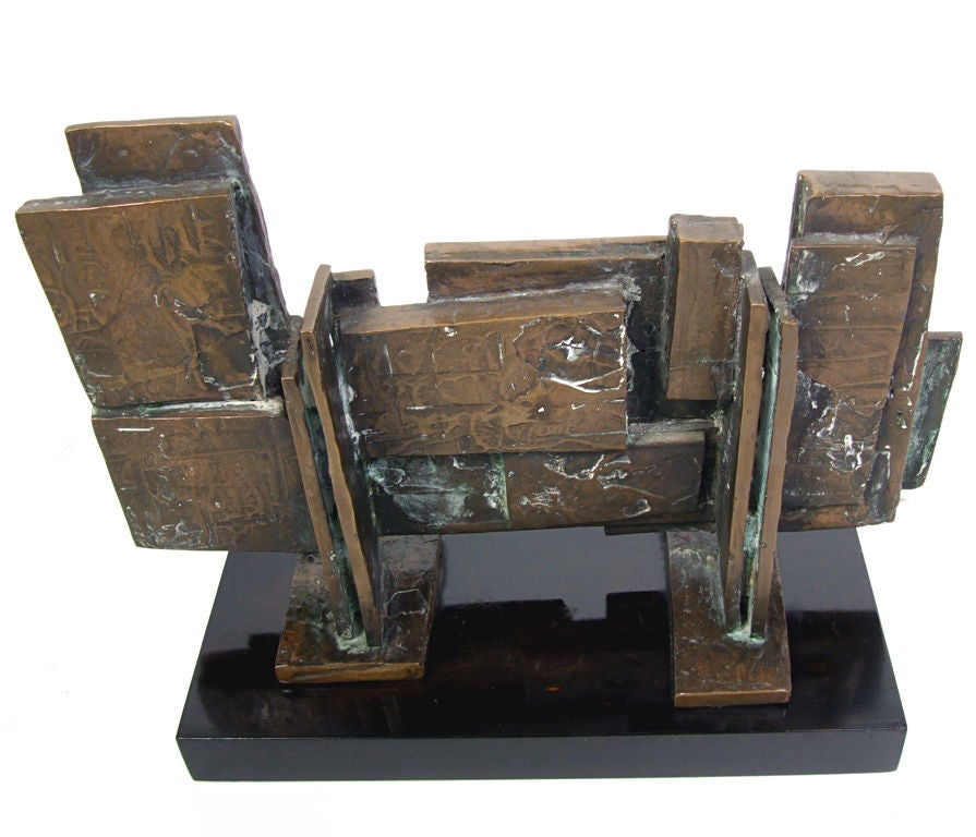 Mid-20th Century Modernist Bronze Sculpture by Ira Grayboff