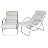 Vintage Streamlined 1930's Lounge Chairs - Indoor/Outdoor