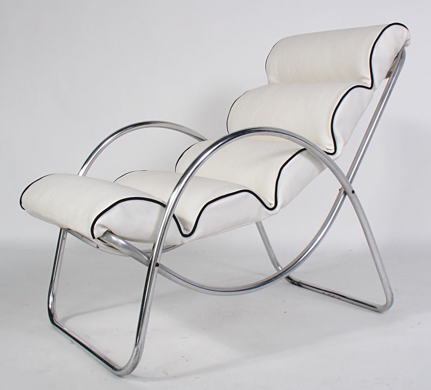 American Streamlined 1930's Lounge Chairs - Indoor/Outdoor
