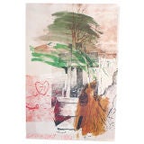 Earth Day Lithograph by Robert Rauschenberg