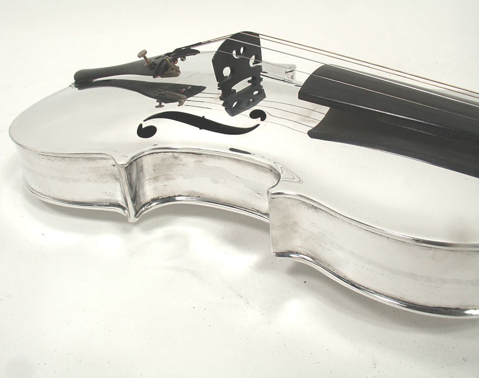 Incredible Aluminum Violin - circa 1930's 4