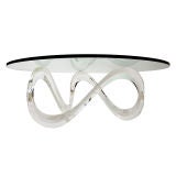 Sculptural Lucite Coffee Table