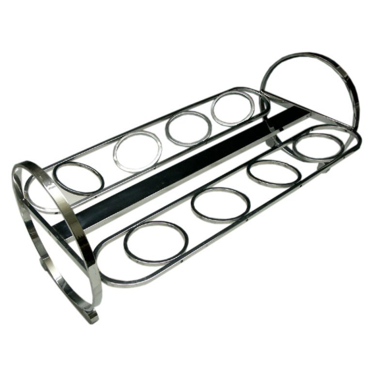 Art Deco Gyroscope Serving Rack Drinks Tray For Sale