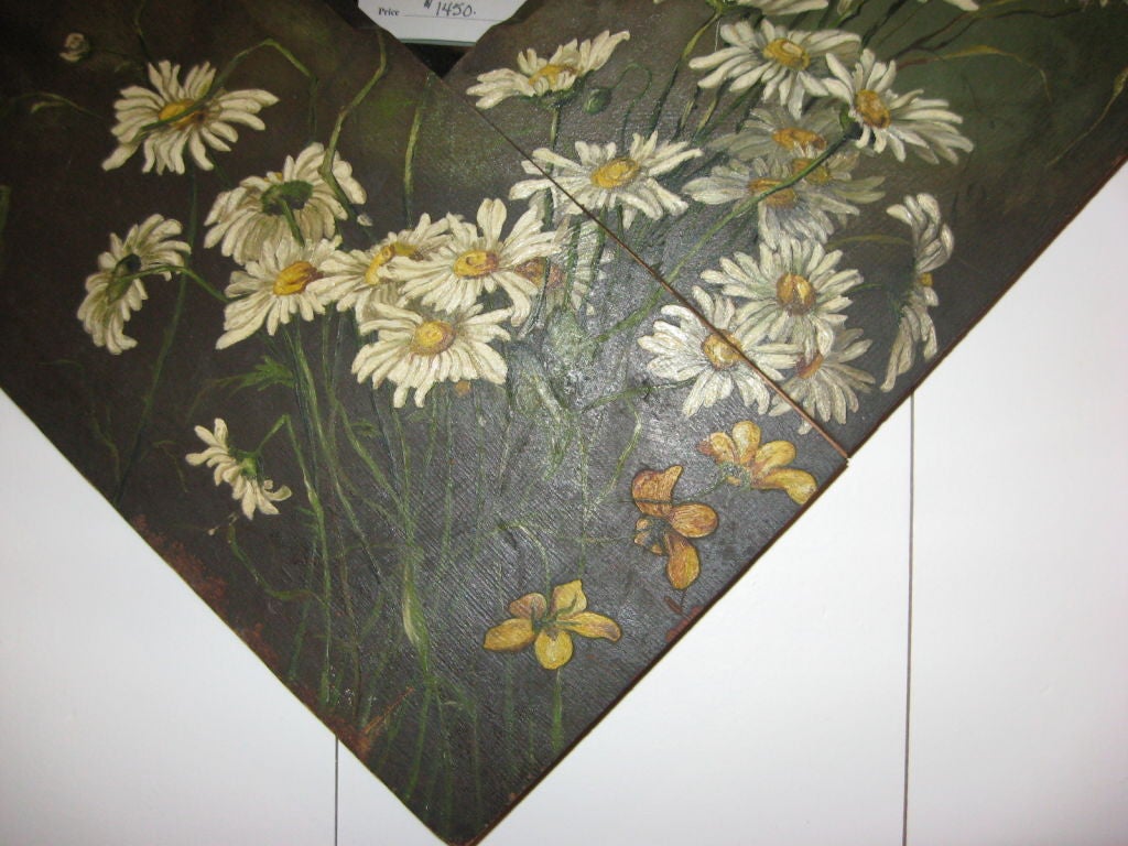 FLORAL PAINTED MIRROR
