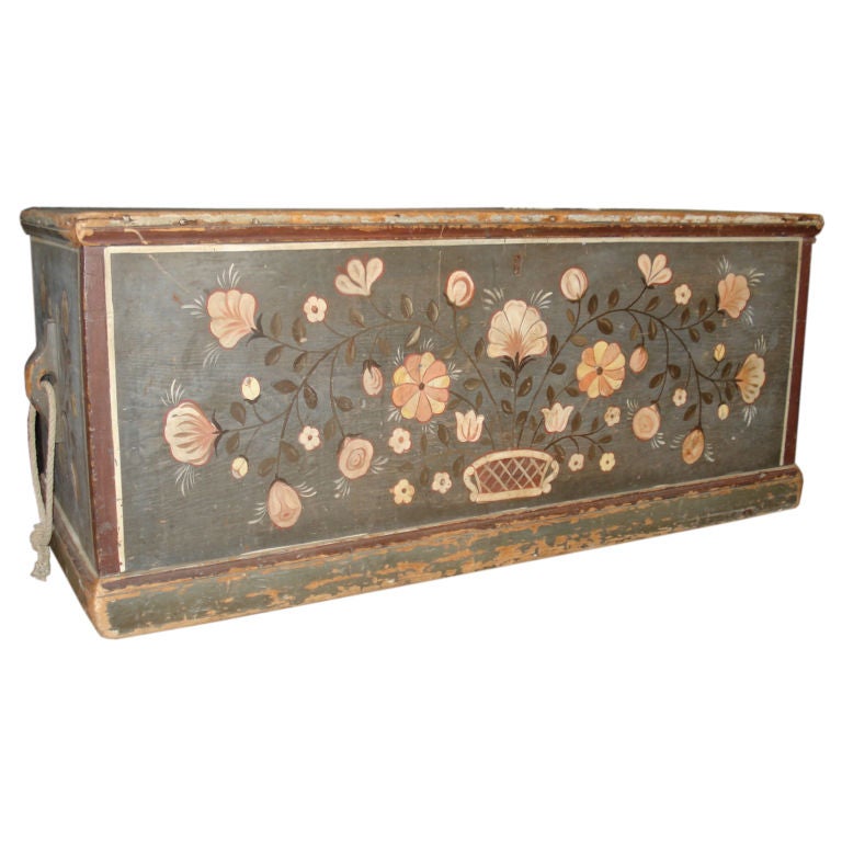 Decorated Blanket or Sea Chest For Sale