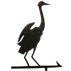 Vintage Great Heron Weathervane