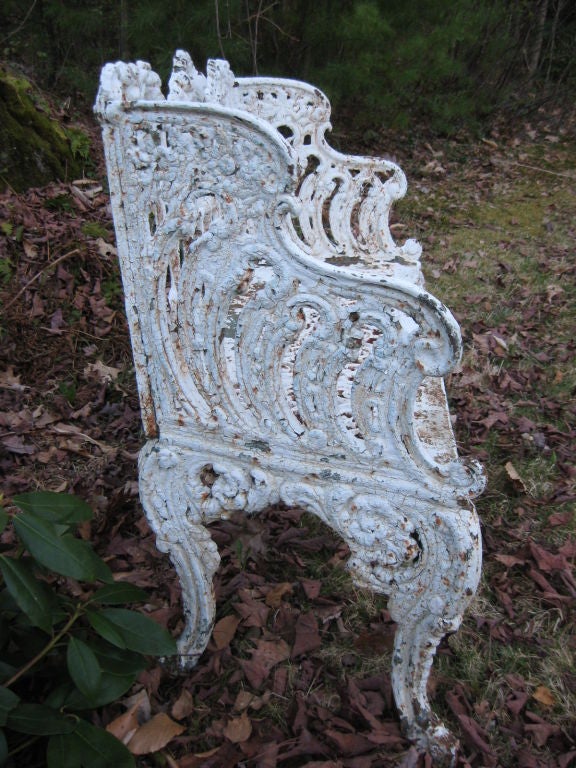 American CAST IRON GARDEN BENCH For Sale