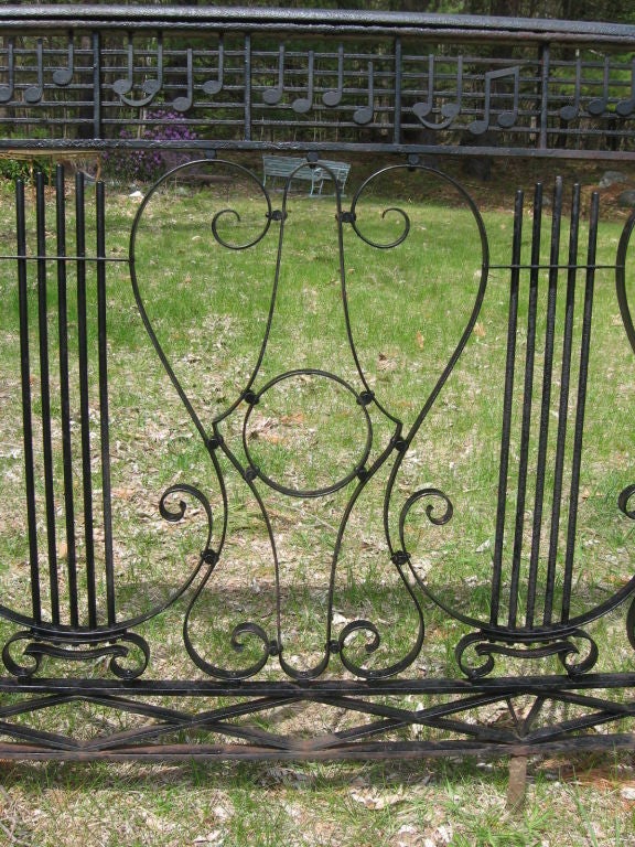 20th Century musical theme fence For Sale