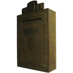 Hand Painted Cast Iron Briefkasten Mailbox