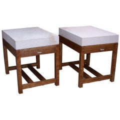 Pair of  20th Century Contemporary Side Tables.
